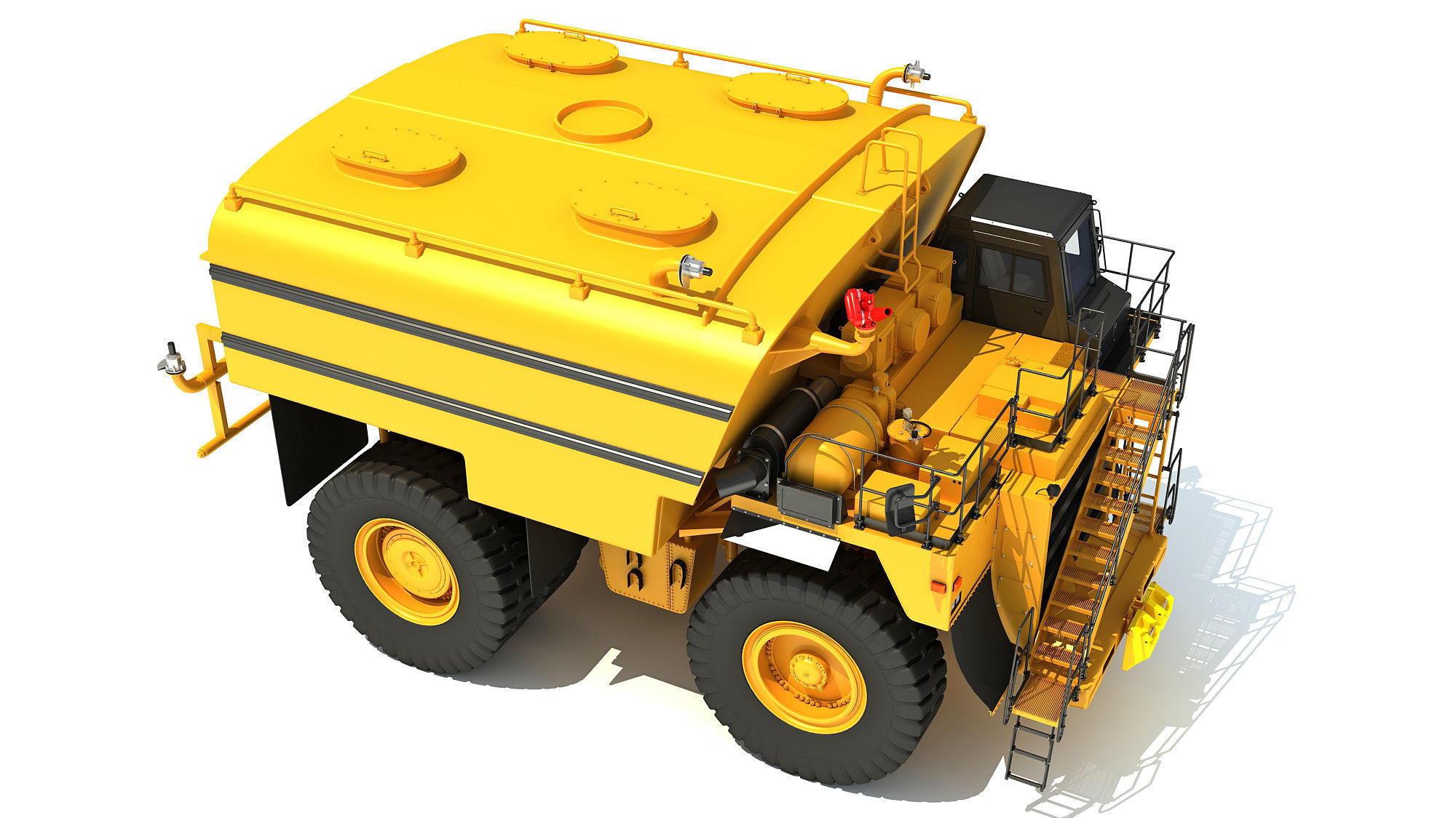 Water Delivery Off Highway Truck 3D model_8