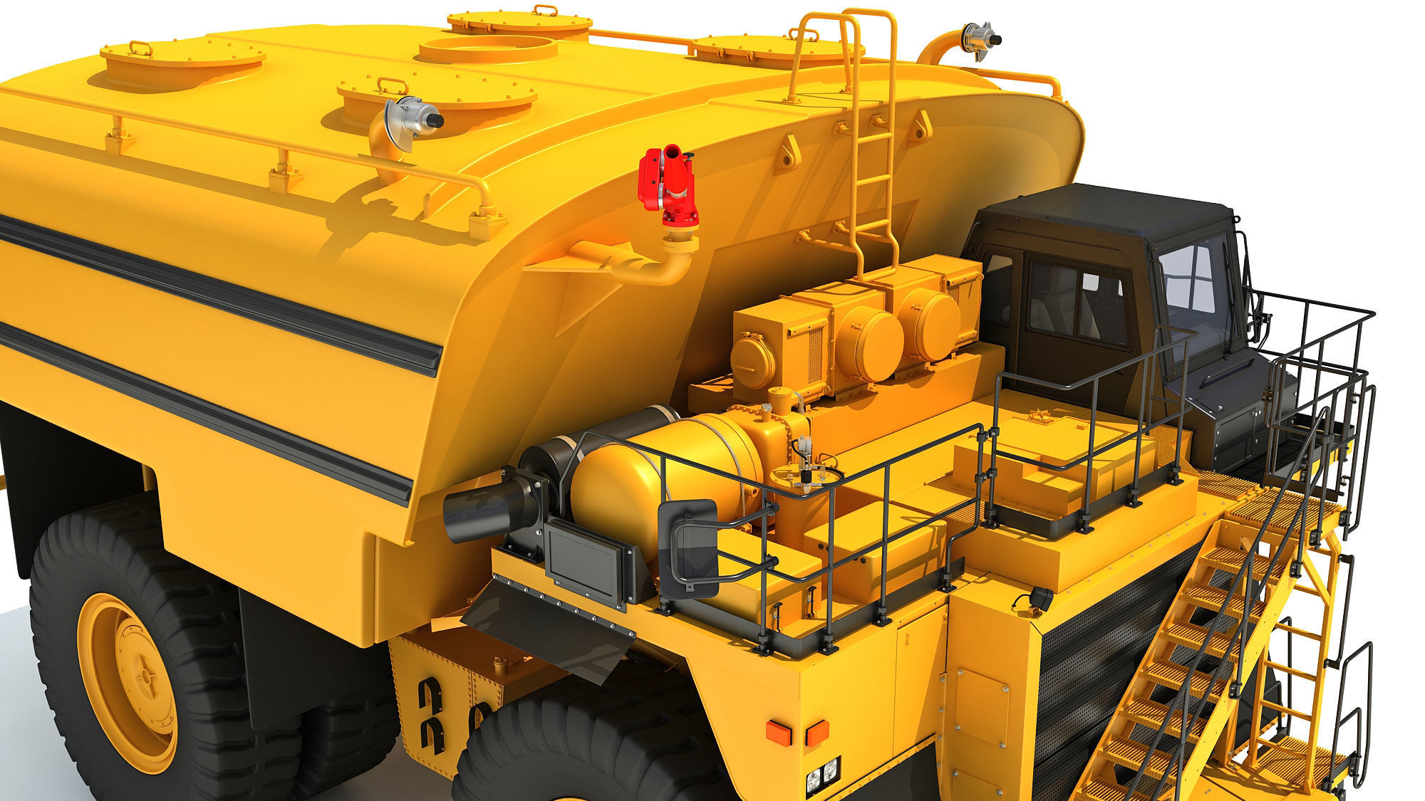 Water Delivery Off Highway Truck 3D model_14