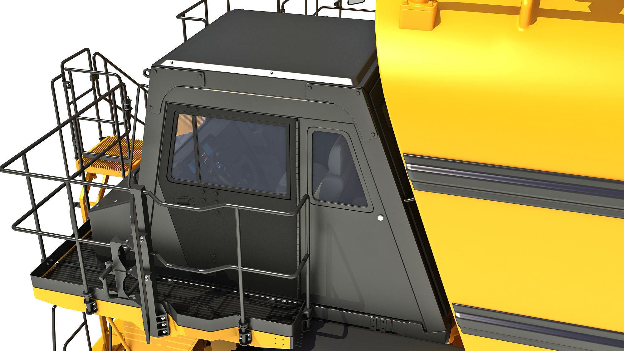 Water Delivery Off Highway Truck 3D model_16