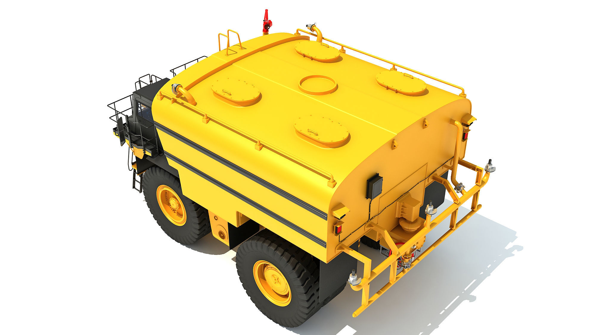 Water Delivery Off Highway Truck 3D model_4