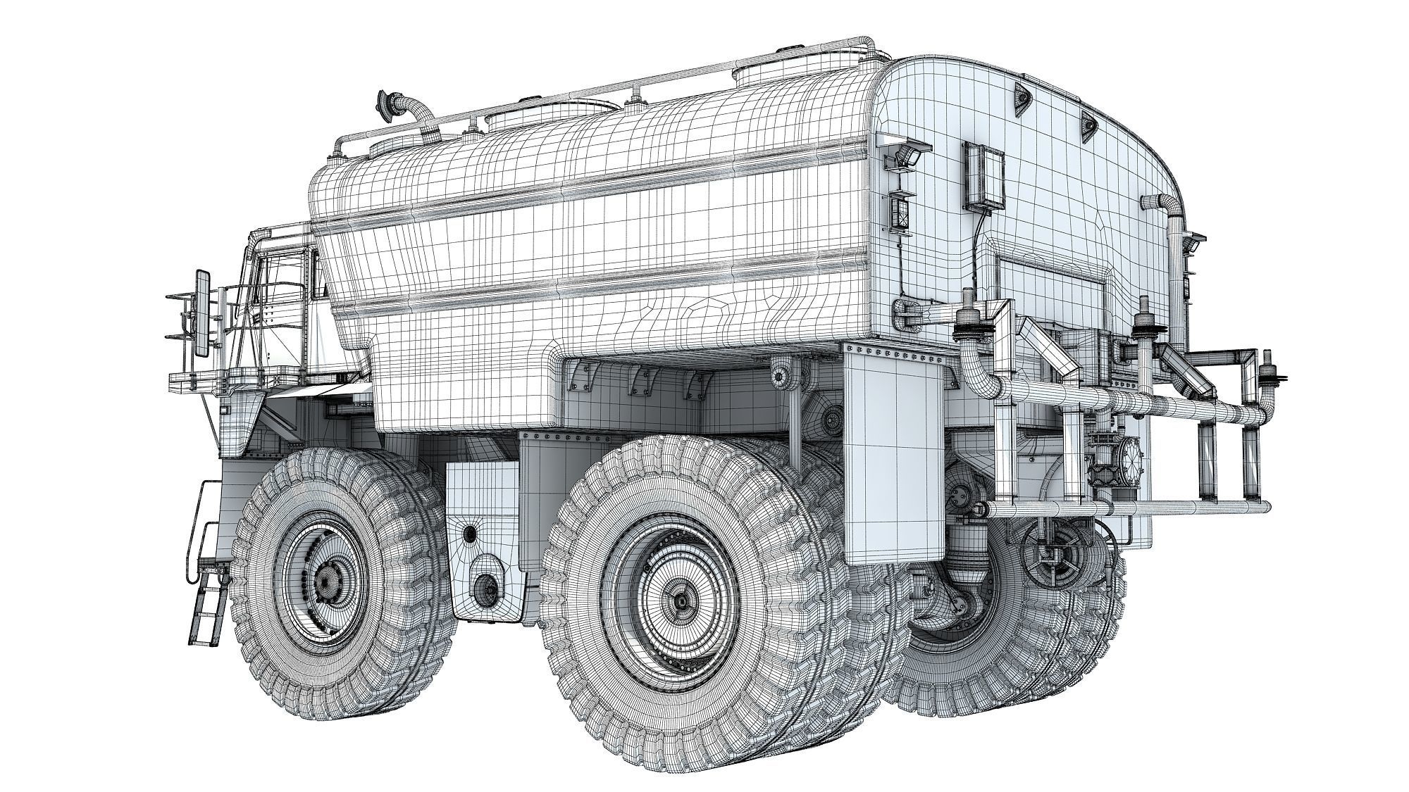 Water Delivery Off Highway Truck 3D model_19