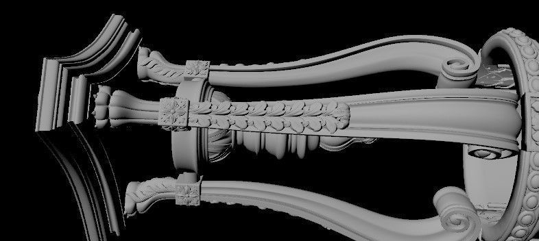 stand for a vase of flowers 3D model_2