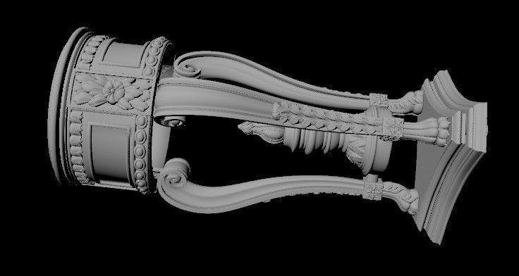 stand for a vase of flowers 3D model_1