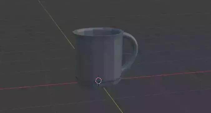 Metal mug with patterns