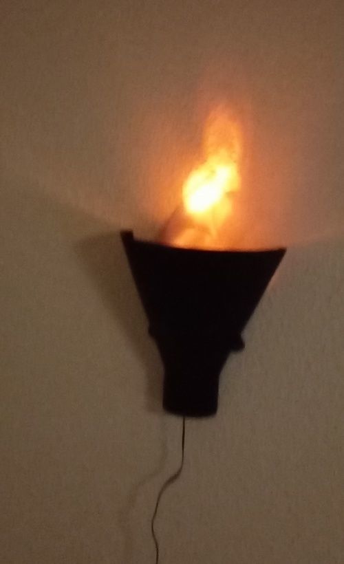 Torch Lamp or Flame Lamp  Fackellampe 3D print model_7