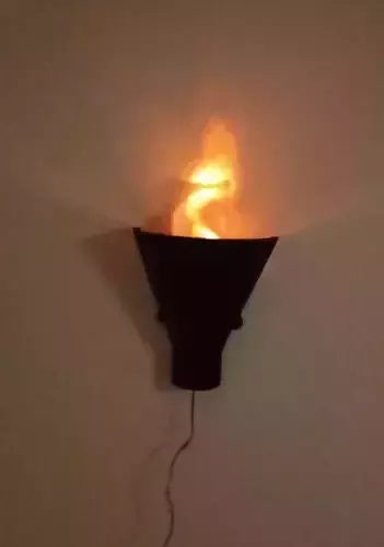 Torch Lamp or Flame Lamp  Fackellampe 3D print model