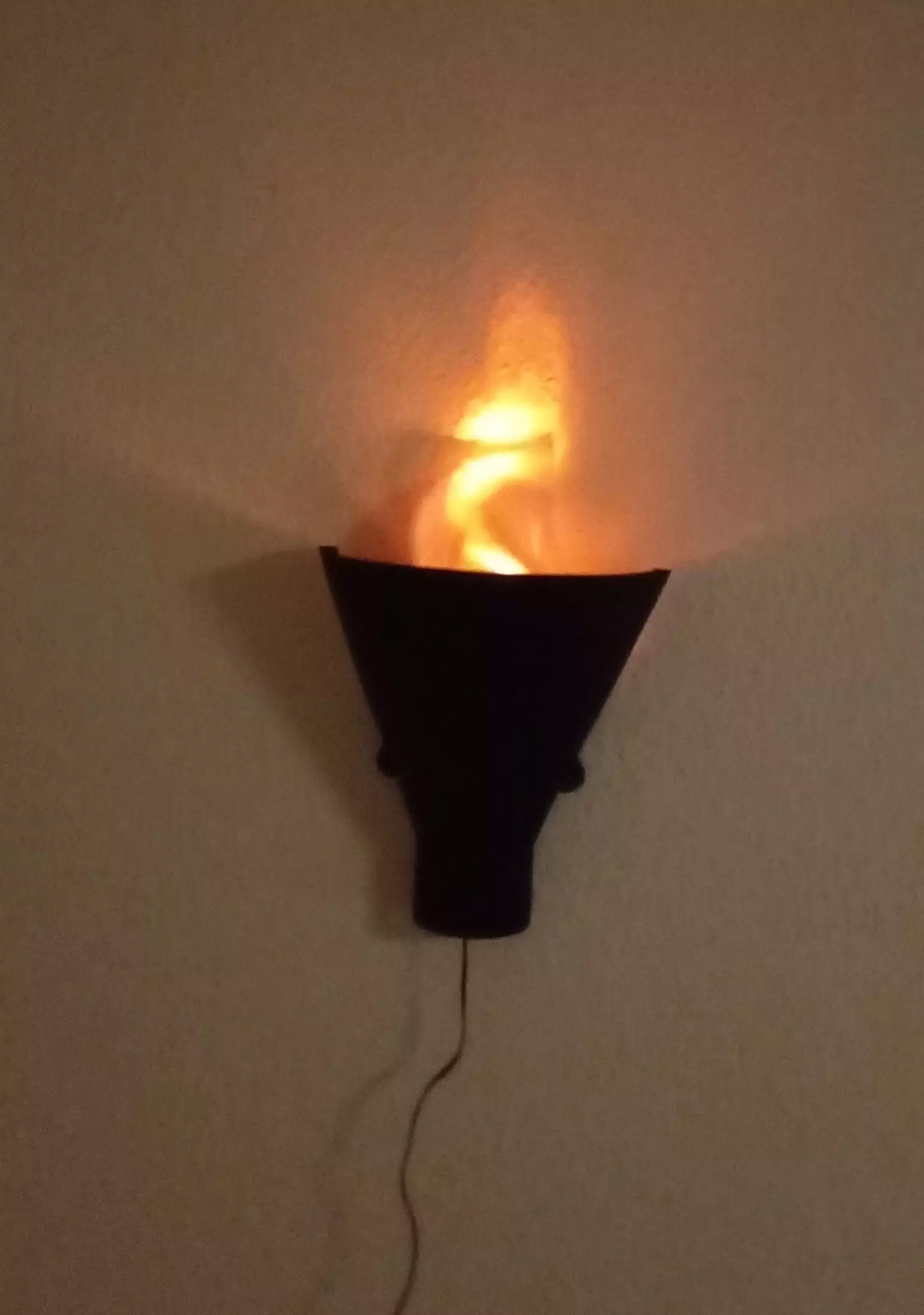 Torch Lamp or Flame Lamp  Fackellampe 3D print model_0