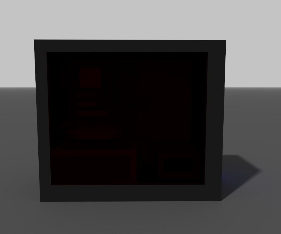 a simple PC Low-poly 3D model_2
