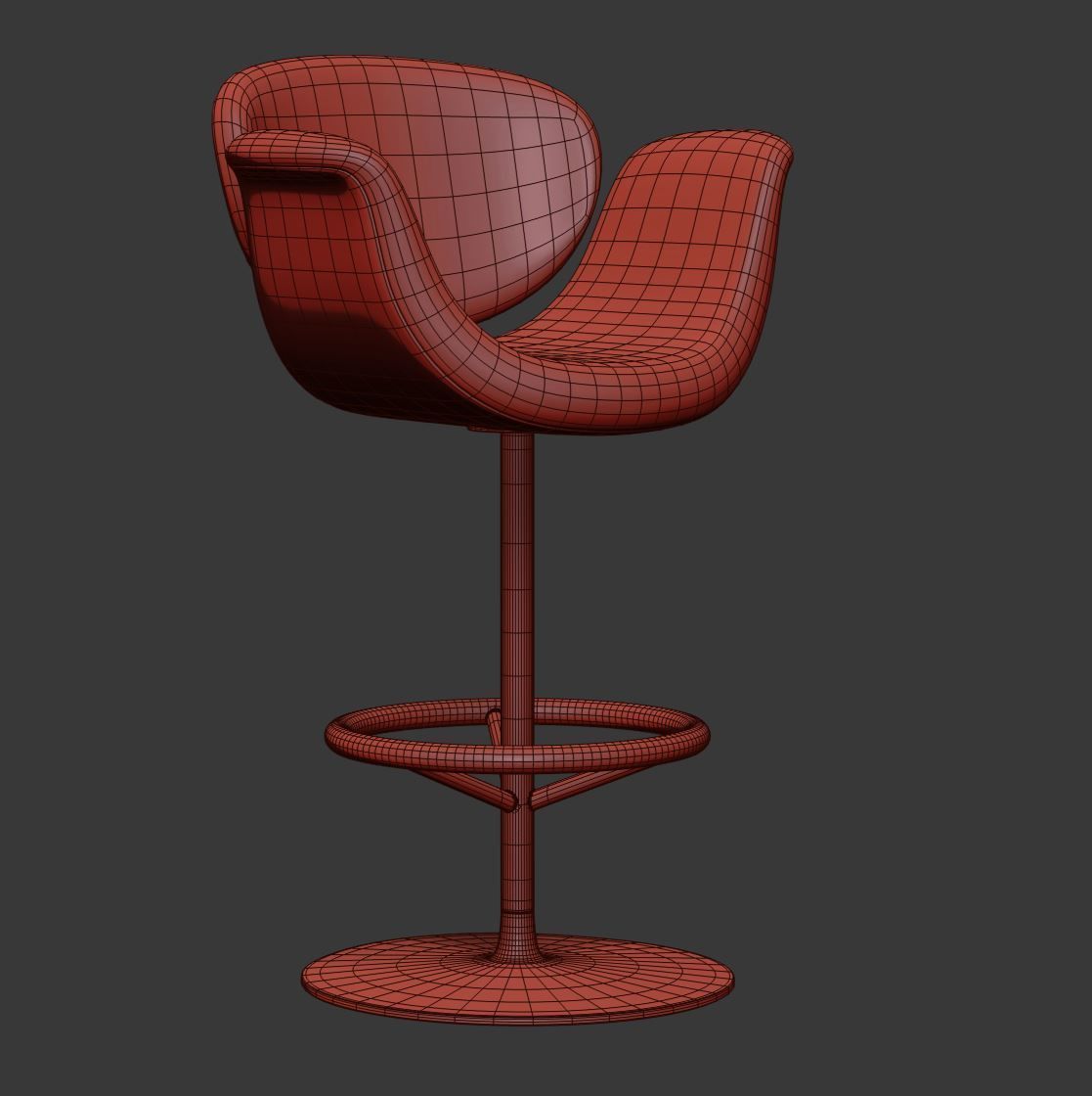 Little Tulip B by Artifort  3D model_7