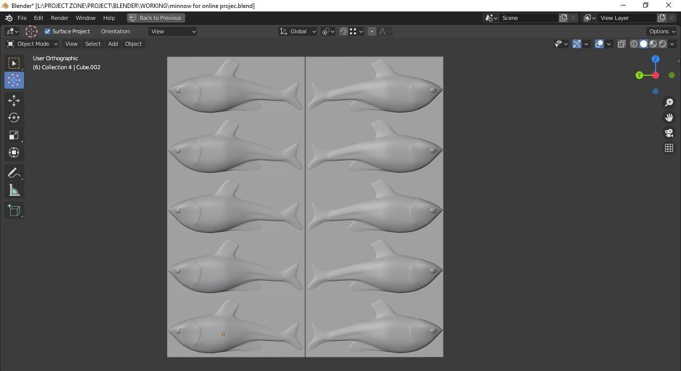 Minnow Mold 3D print model_14