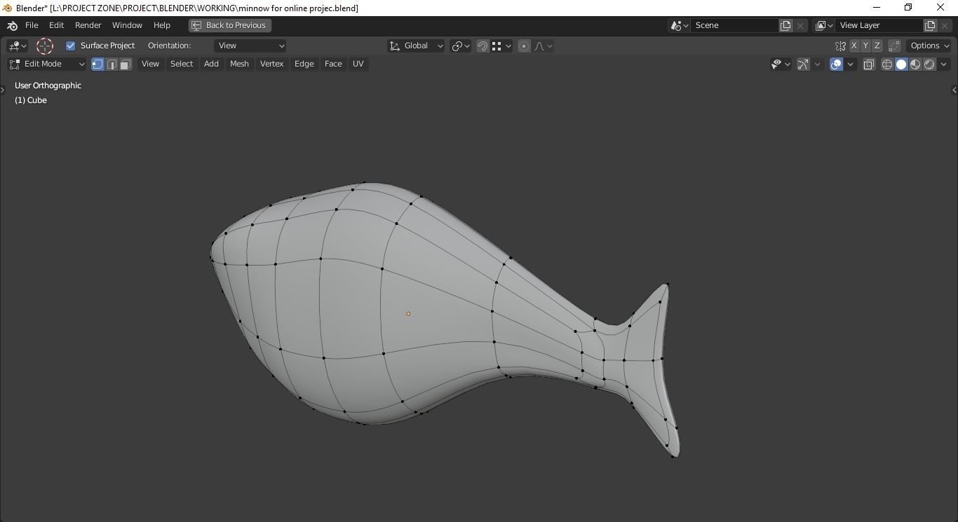 Minnow Mold 3D print model_21