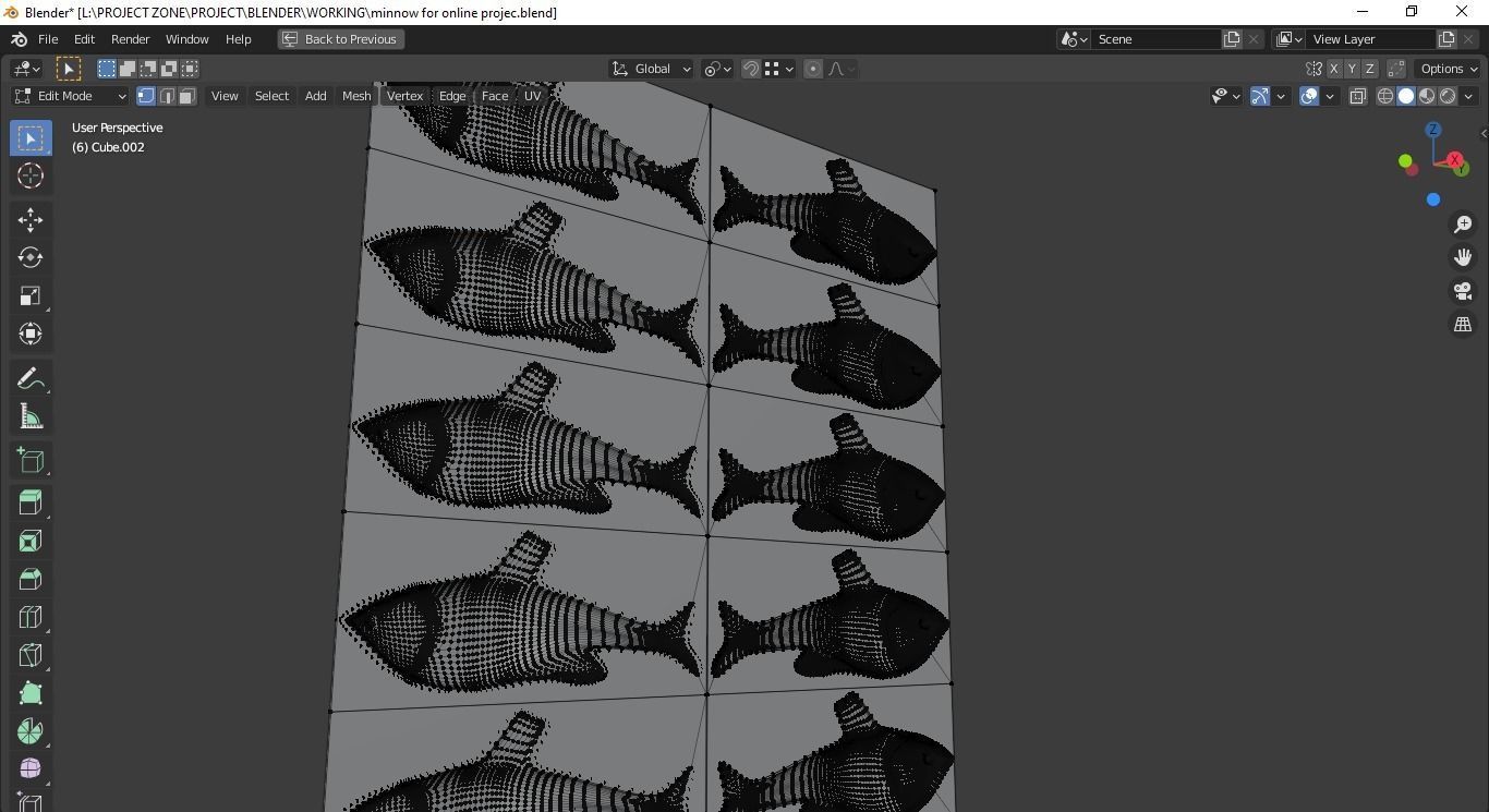 Minnow Mold 3D print model_17