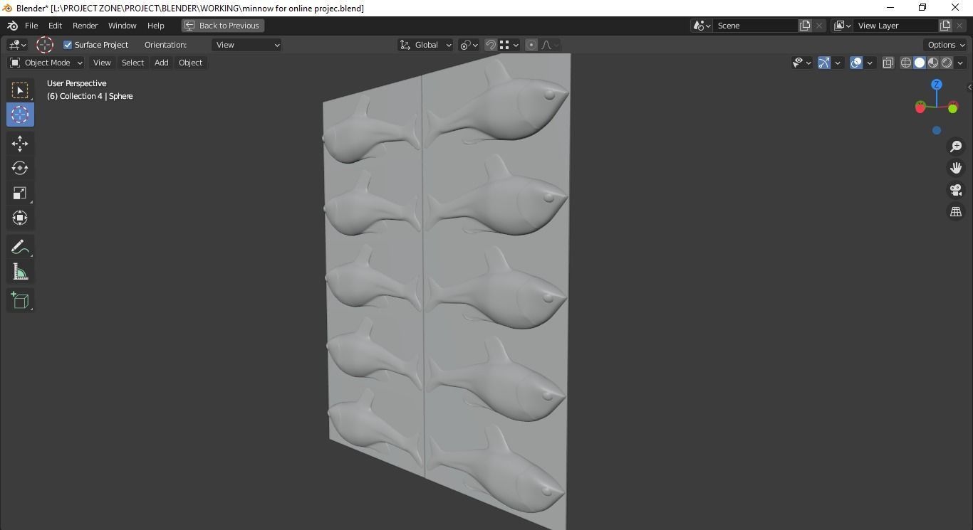 Minnow Mold 3D print model_15