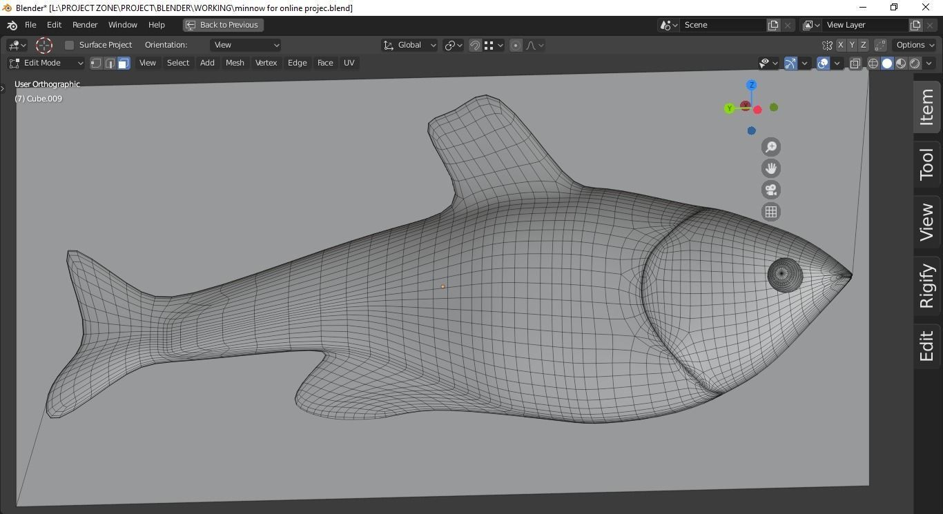 Minnow Mold 3D print model_8
