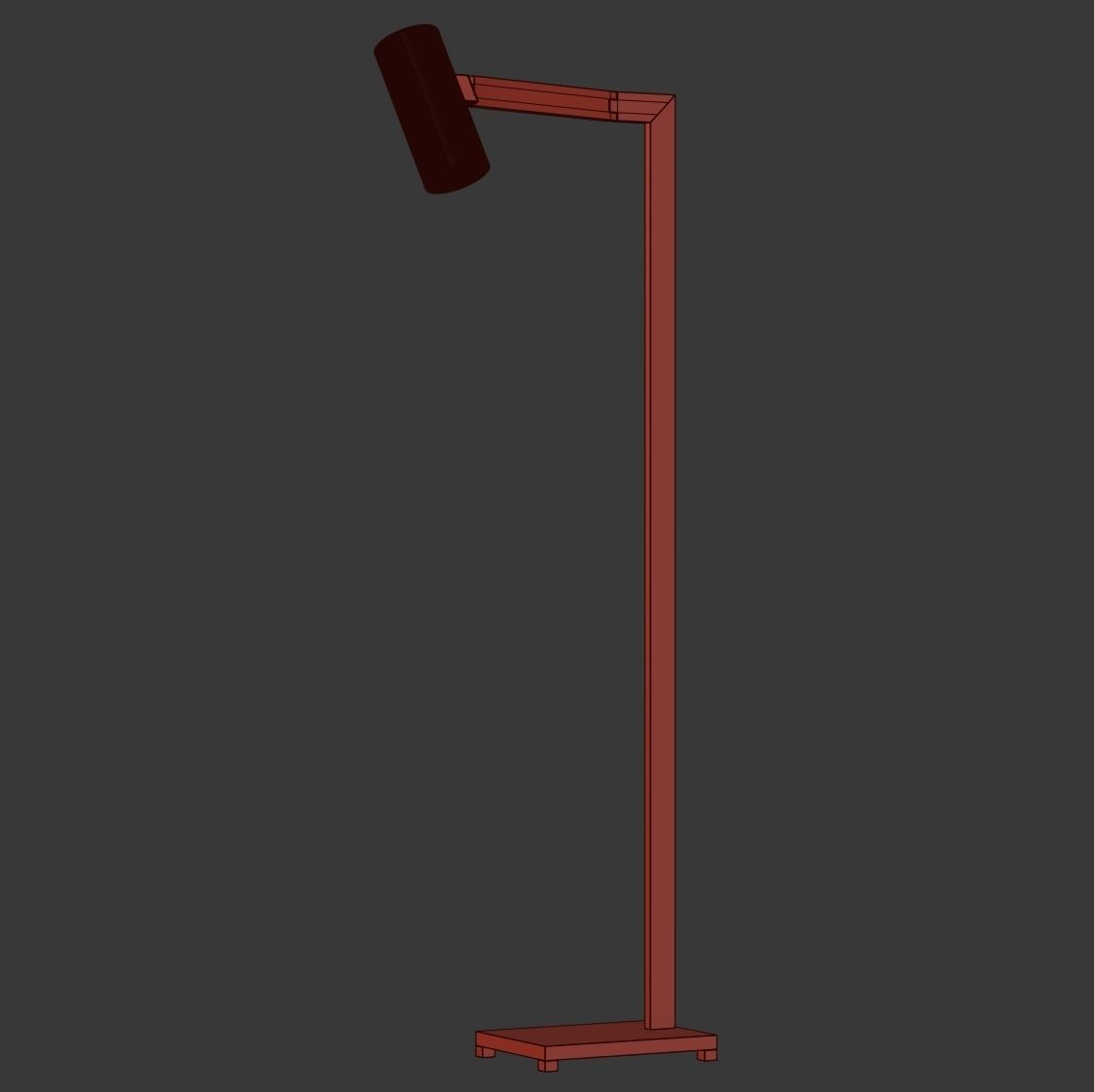 Nahoor Mahari Floor Lamp  3D model_7