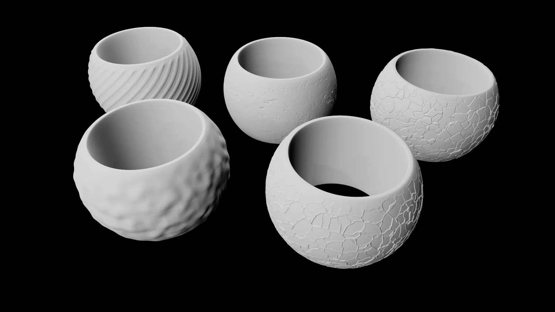Napkin Rings Modern 3D print model
