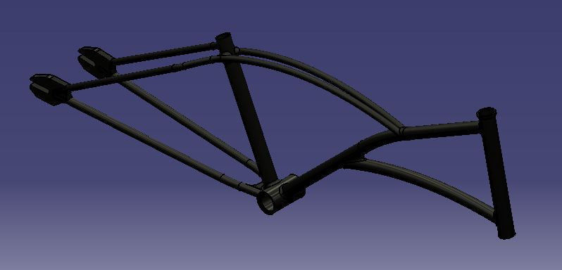 Bike Frame Free 3D model_1