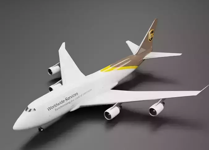 Boeing 747-400 UPS 3D model