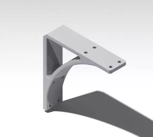 Bracket metal Free 3D model_0