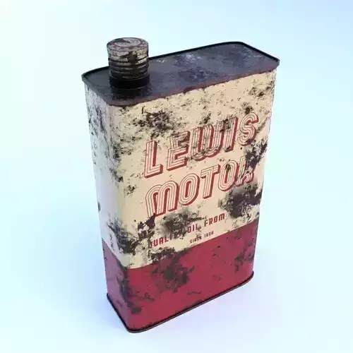 Vintage Oil Can 3D Model
