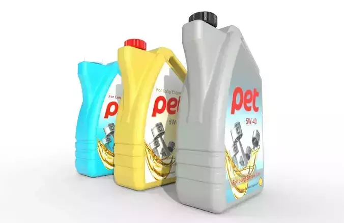 Motor Oil Bottle Model-1C Low-poly 3D model
