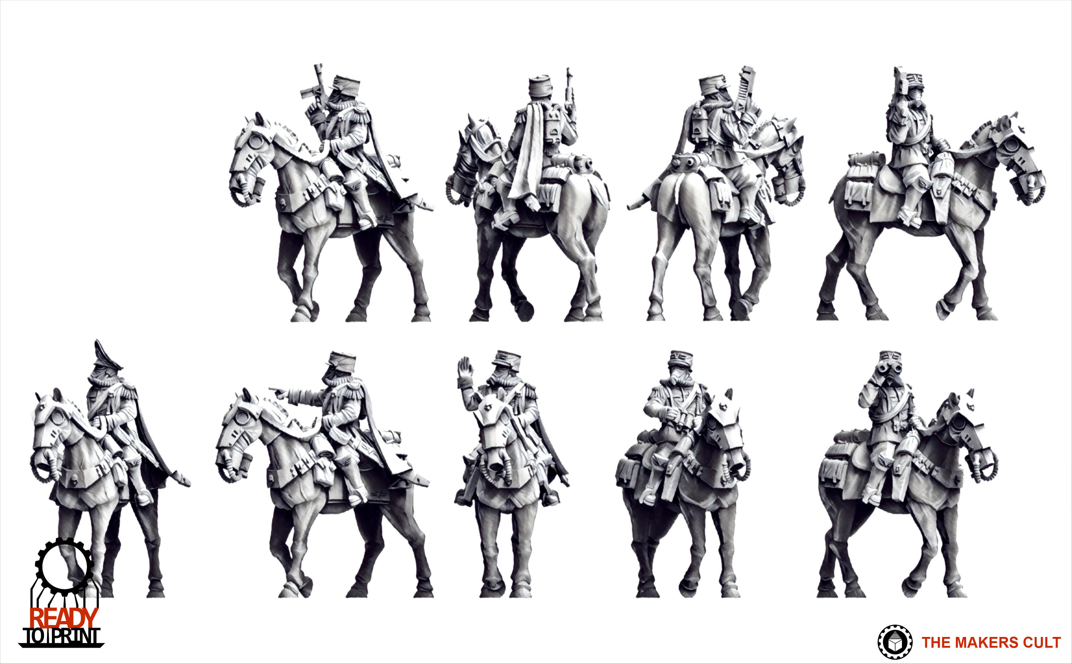 Valour Korps - Cavalry General Gustav 3D print model_12