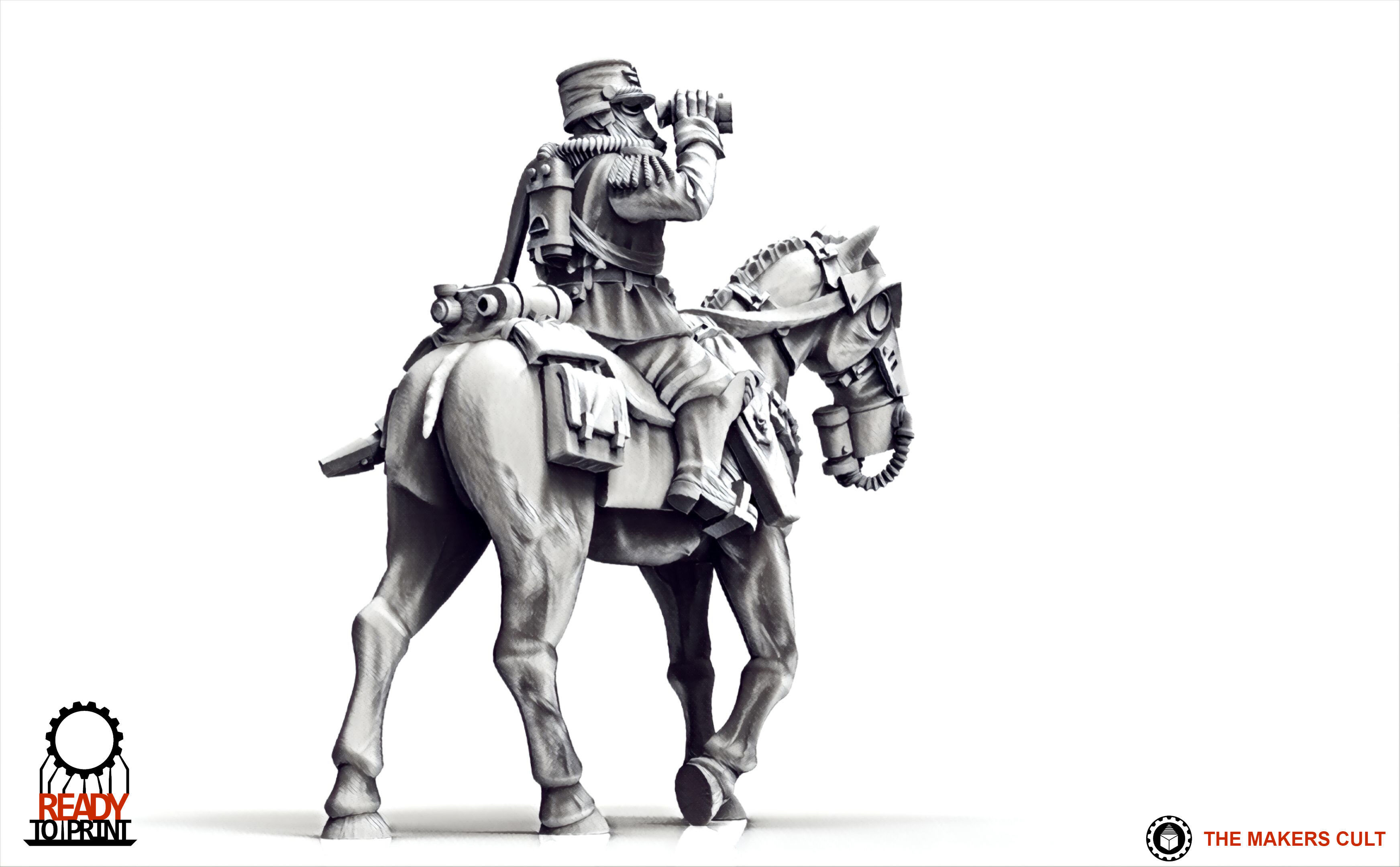 Valour Korps - Cavalry General Gustav 3D print model_14