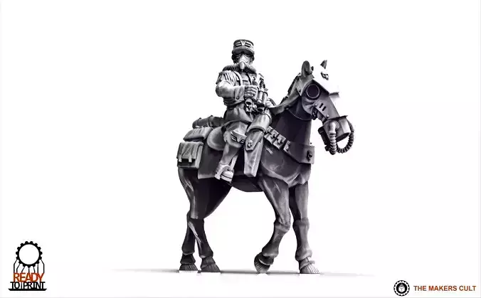 Valour Korps - Cavalry General Gustav 3D print model