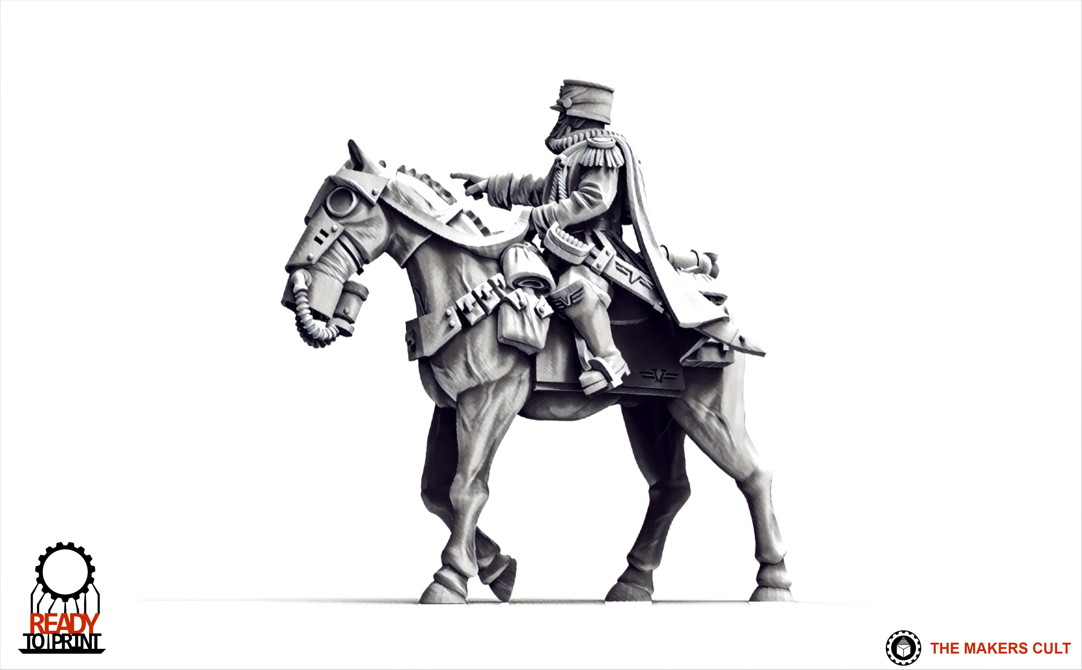 Valour Korps - Cavalry General Gustav 3D print model_13