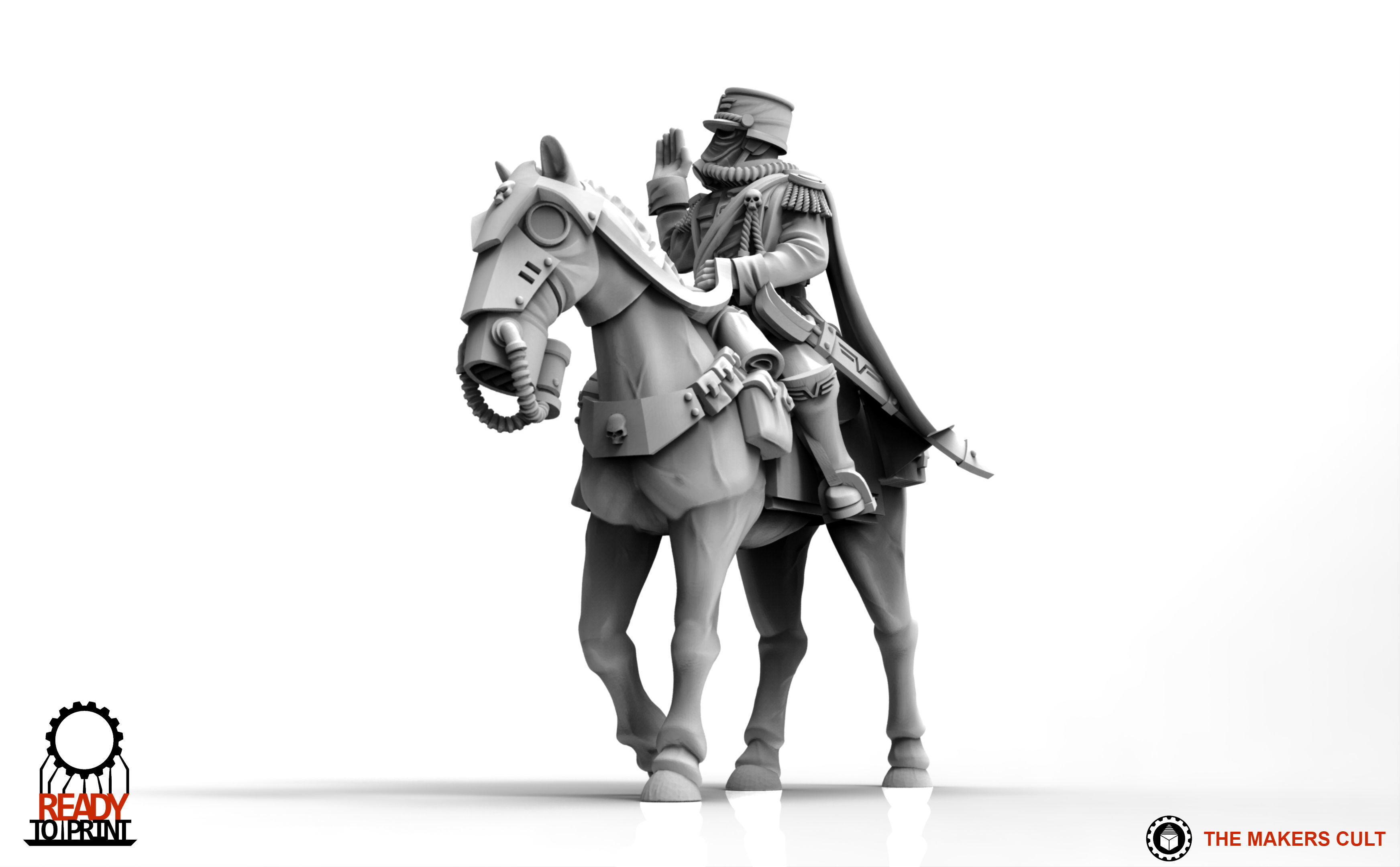 Valour Korps - Cavalry General Gustav 3D print model_7