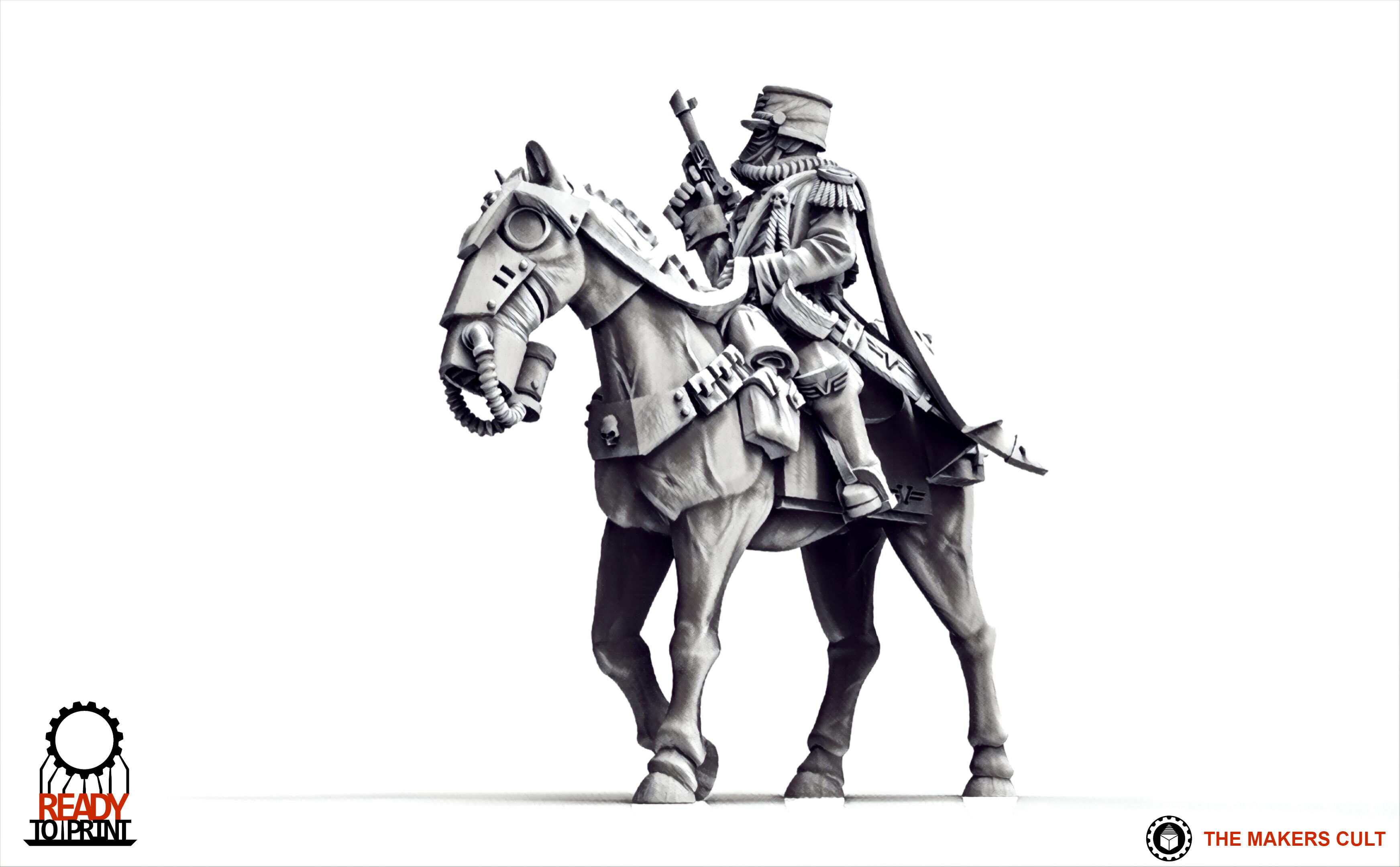 Valour Korps - Cavalry General Gustav 3D print model_18