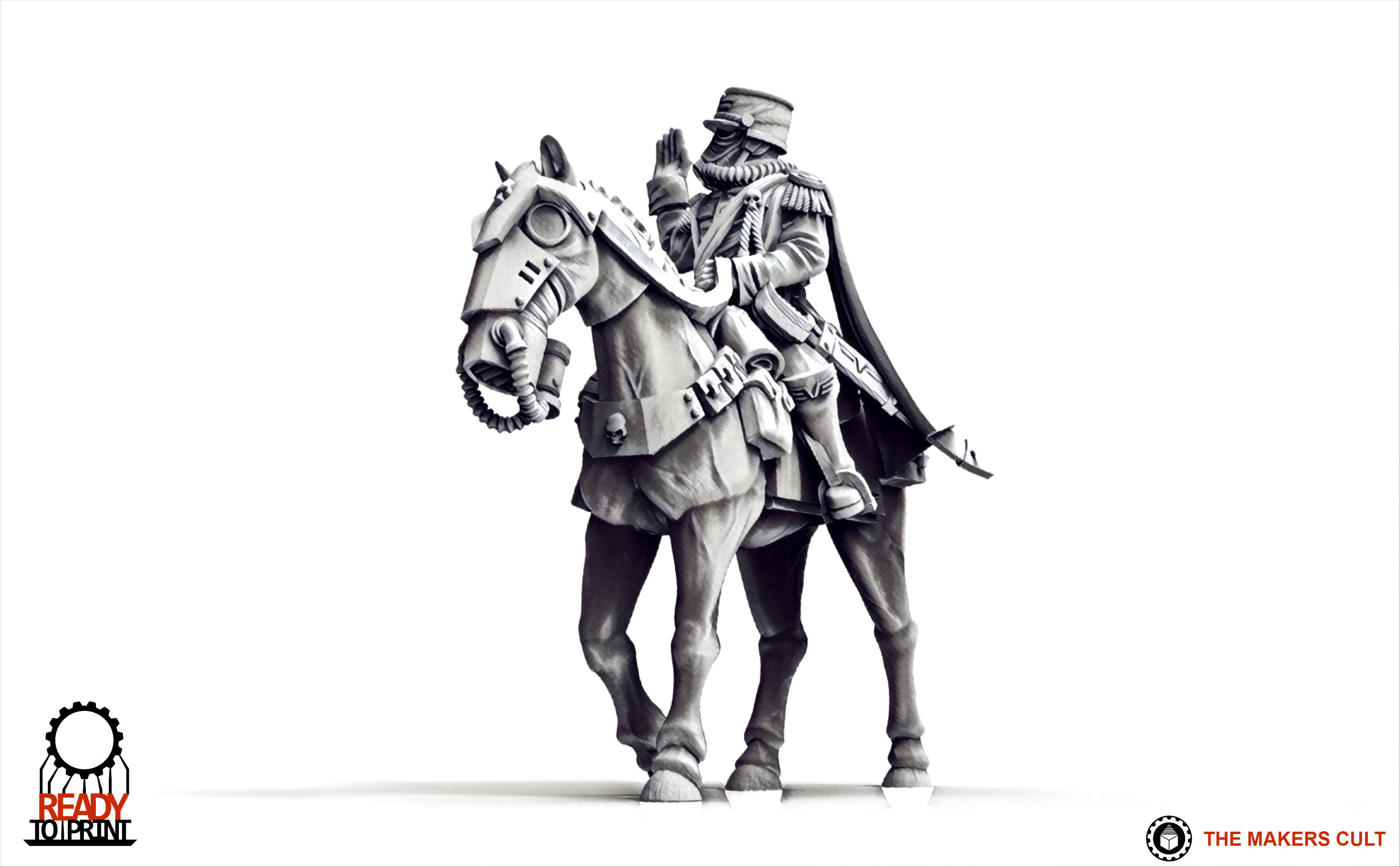 Valour Korps - Cavalry General Gustav 3D print model_15