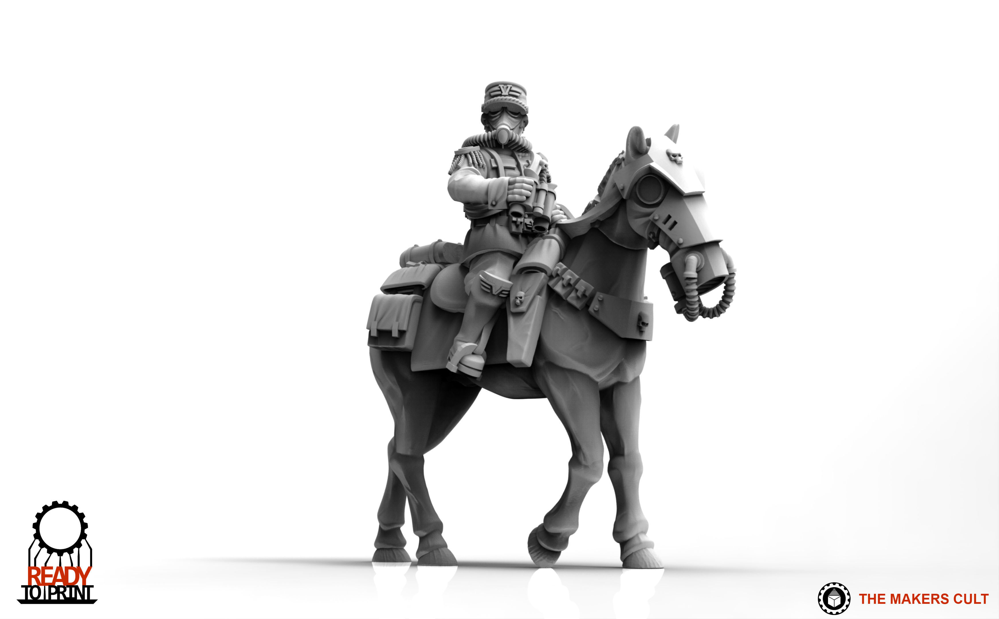 Valour Korps - Cavalry General Gustav 3D print model_5