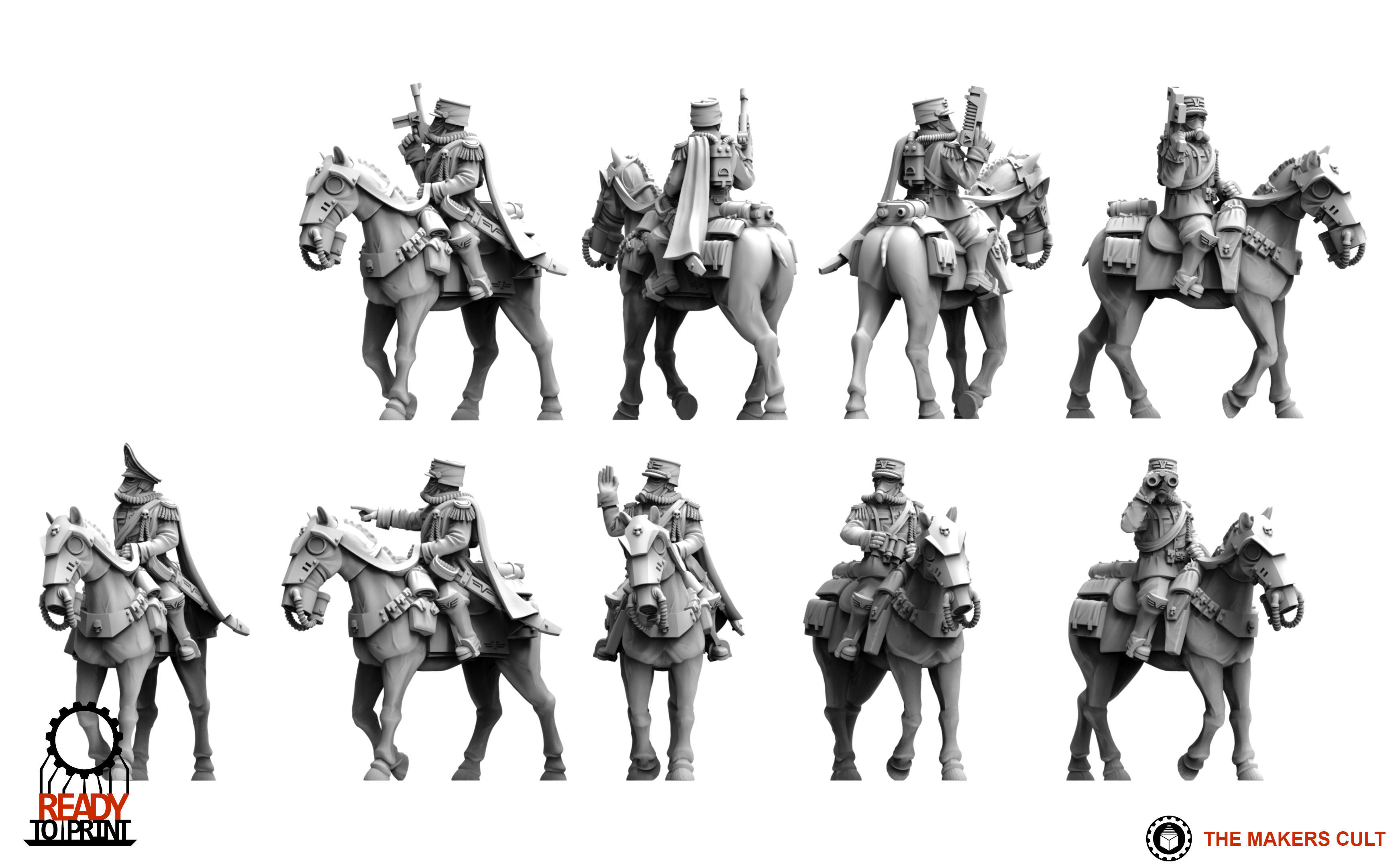 Valour Korps - Cavalry General Gustav 3D print model_2