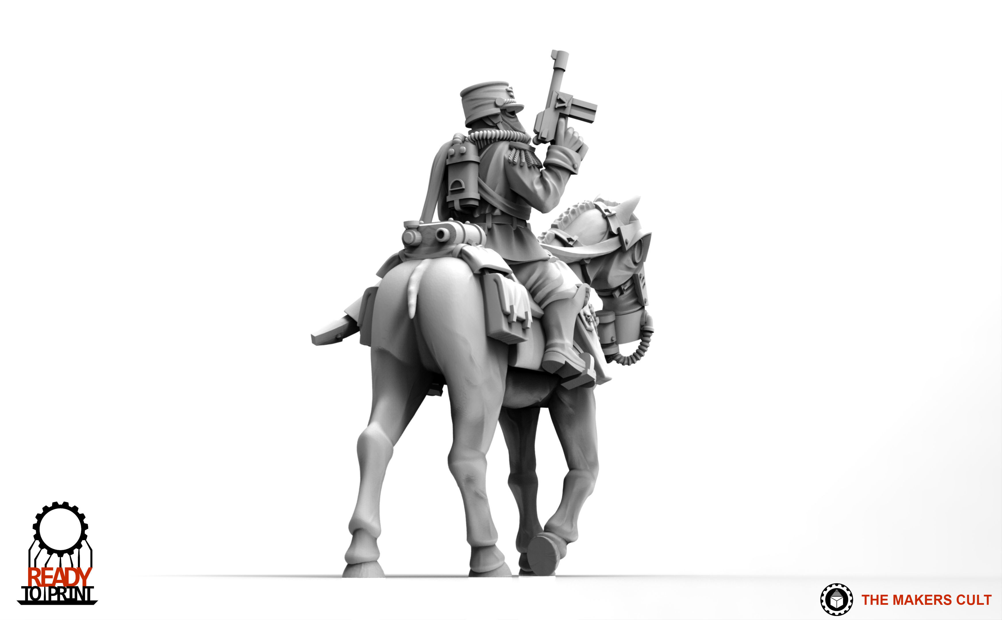 Valour Korps - Cavalry General Gustav 3D print model_9