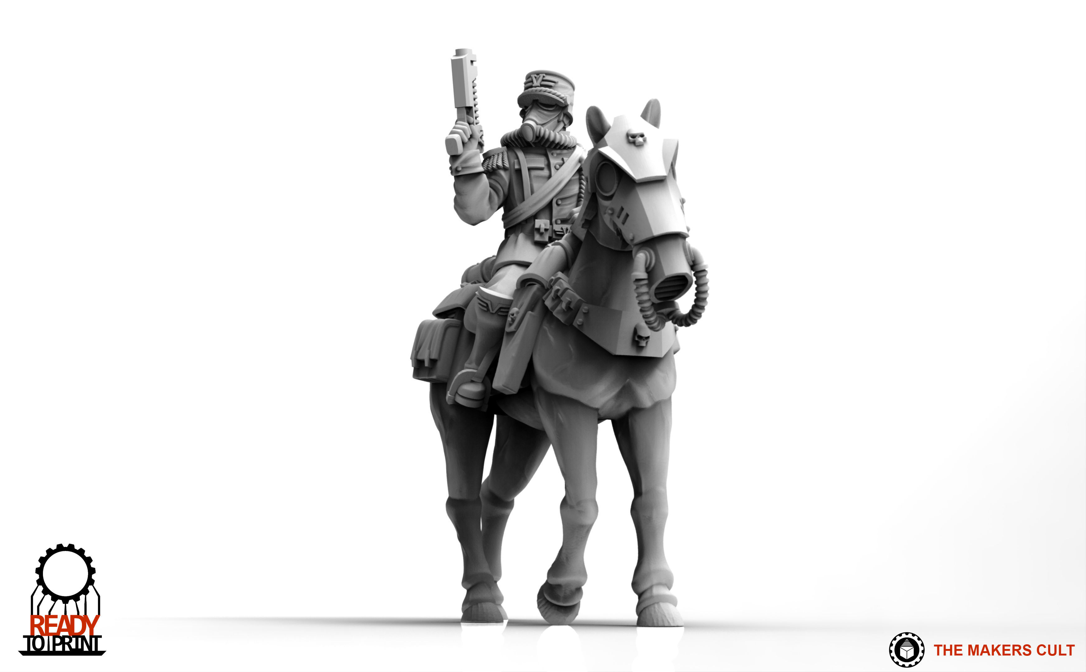 Valour Korps - Cavalry General Gustav 3D print model_11