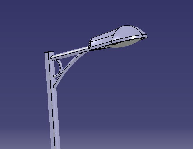 Street lamp Free 3D model_7