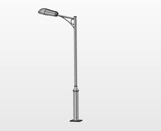 Street lamp Free 3D model_5