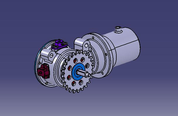 Bikes electric assist system Free 3D model_1