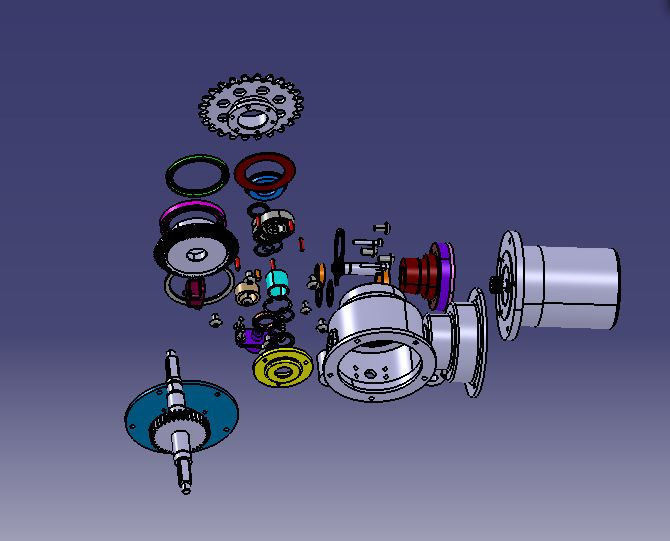 Bikes electric assist system Free 3D model_5