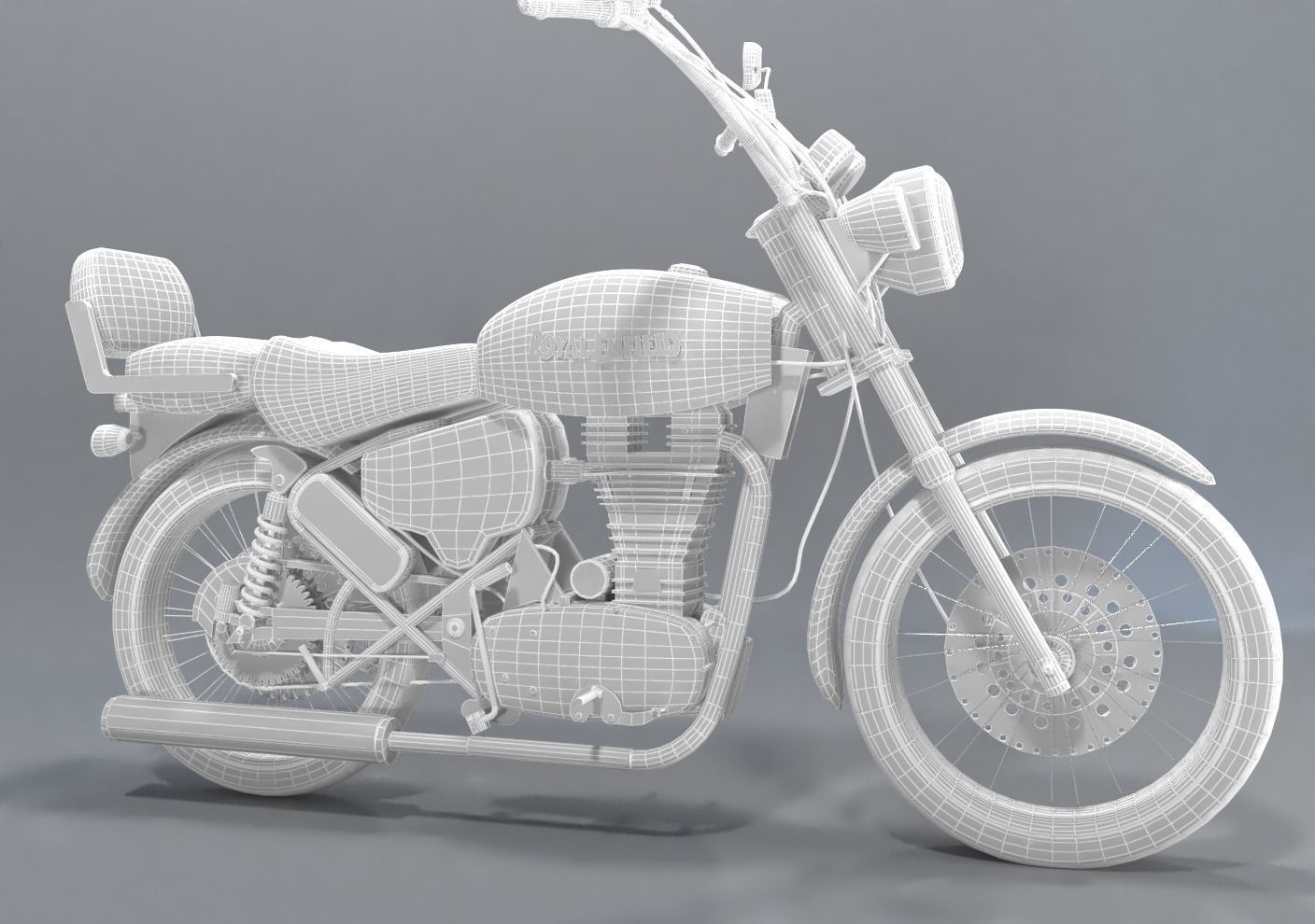 Royal Enfield Thunderbird 500 2016 3D model_11