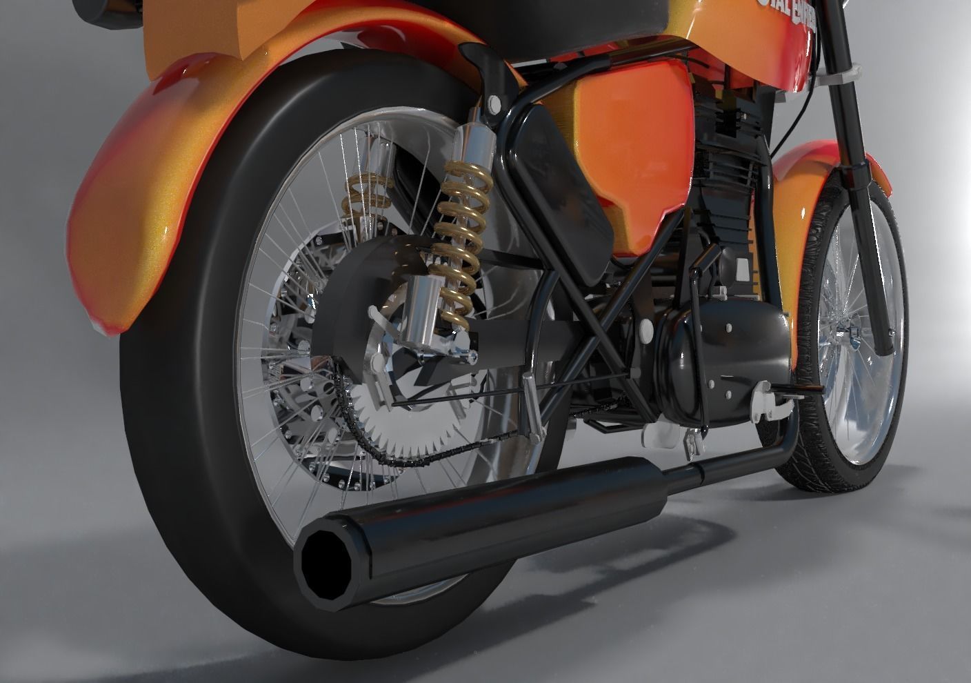 Royal Enfield Thunderbird 500 2016 3D model_5