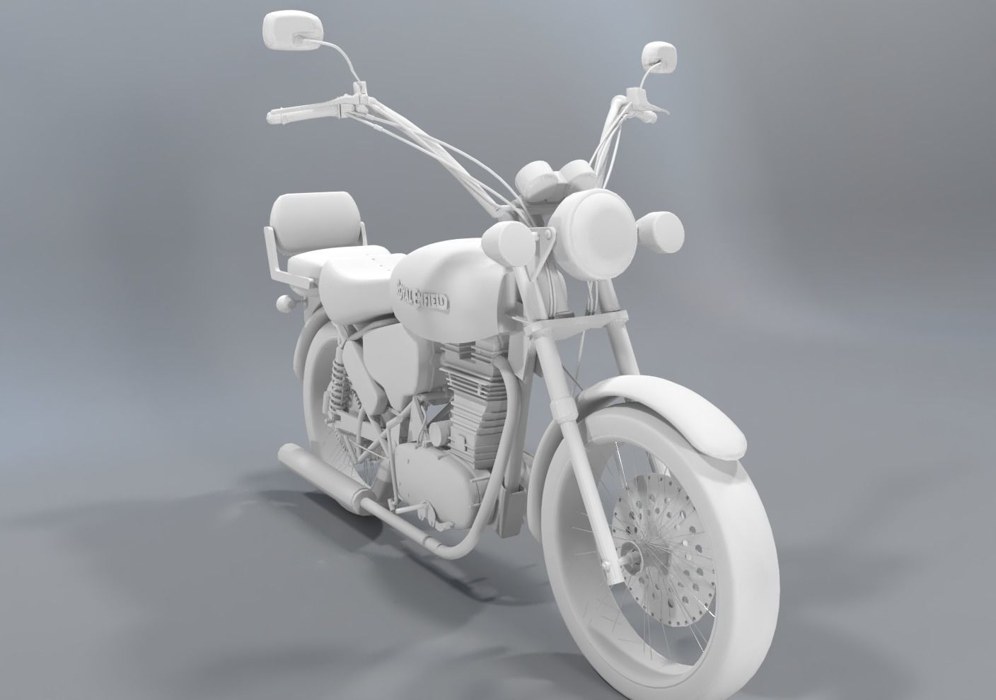 Royal Enfield Thunderbird 500 2016 3D model_7