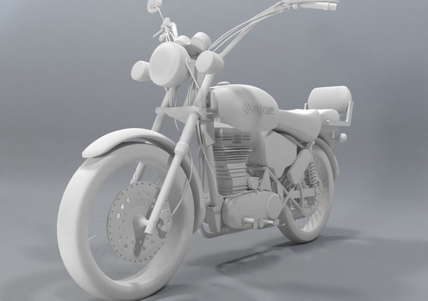 Royal Enfield Thunderbird 500 2016 3D model_9