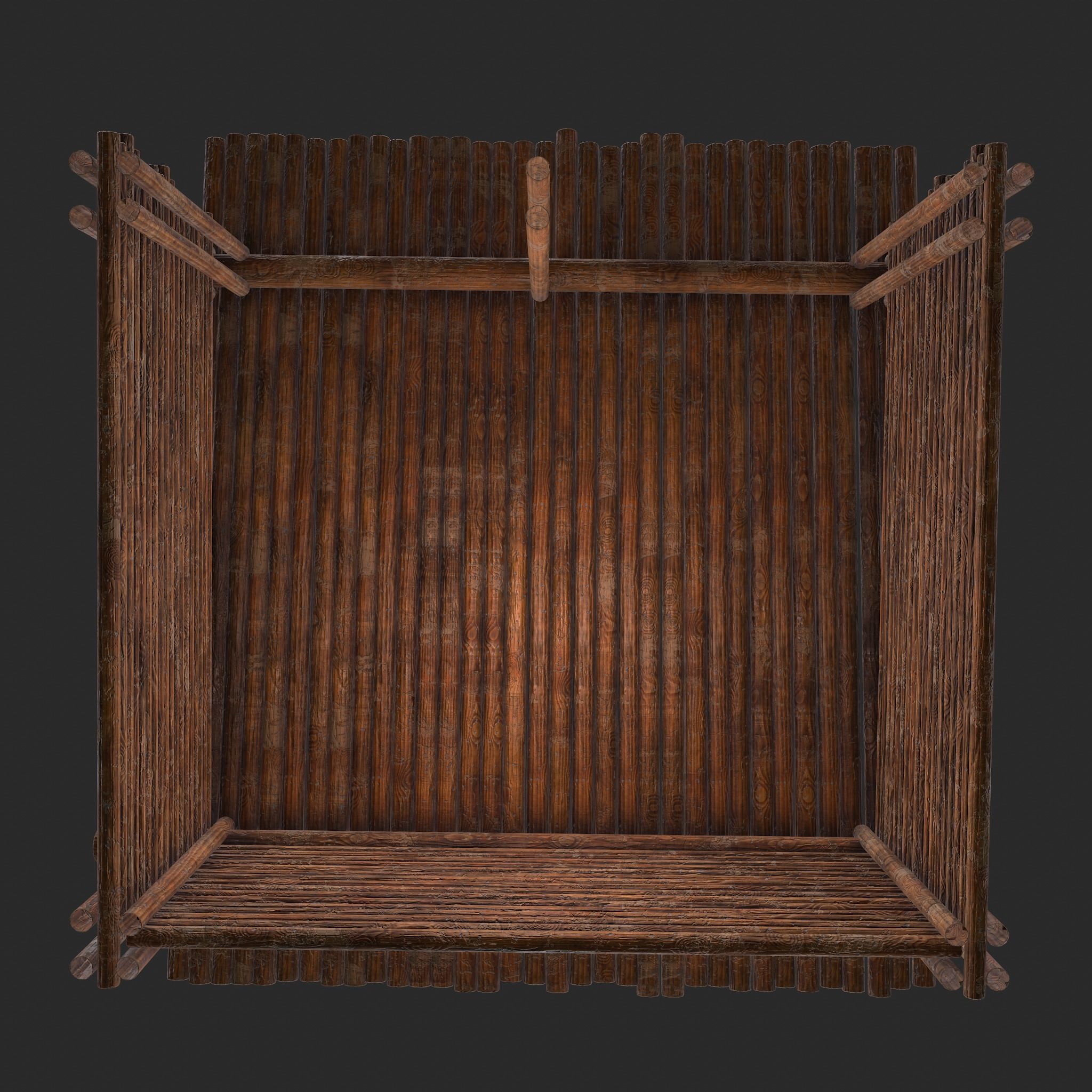 Viking Hut R  Low-poly 3D model_30