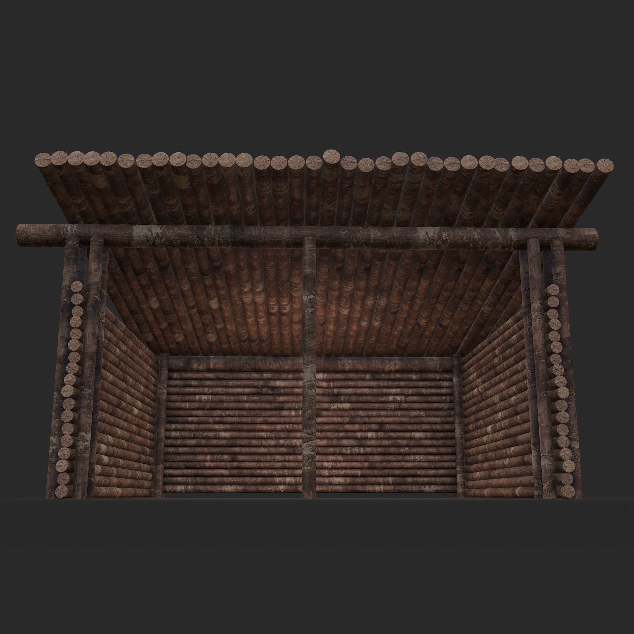 Viking Hut R  Low-poly 3D model_33