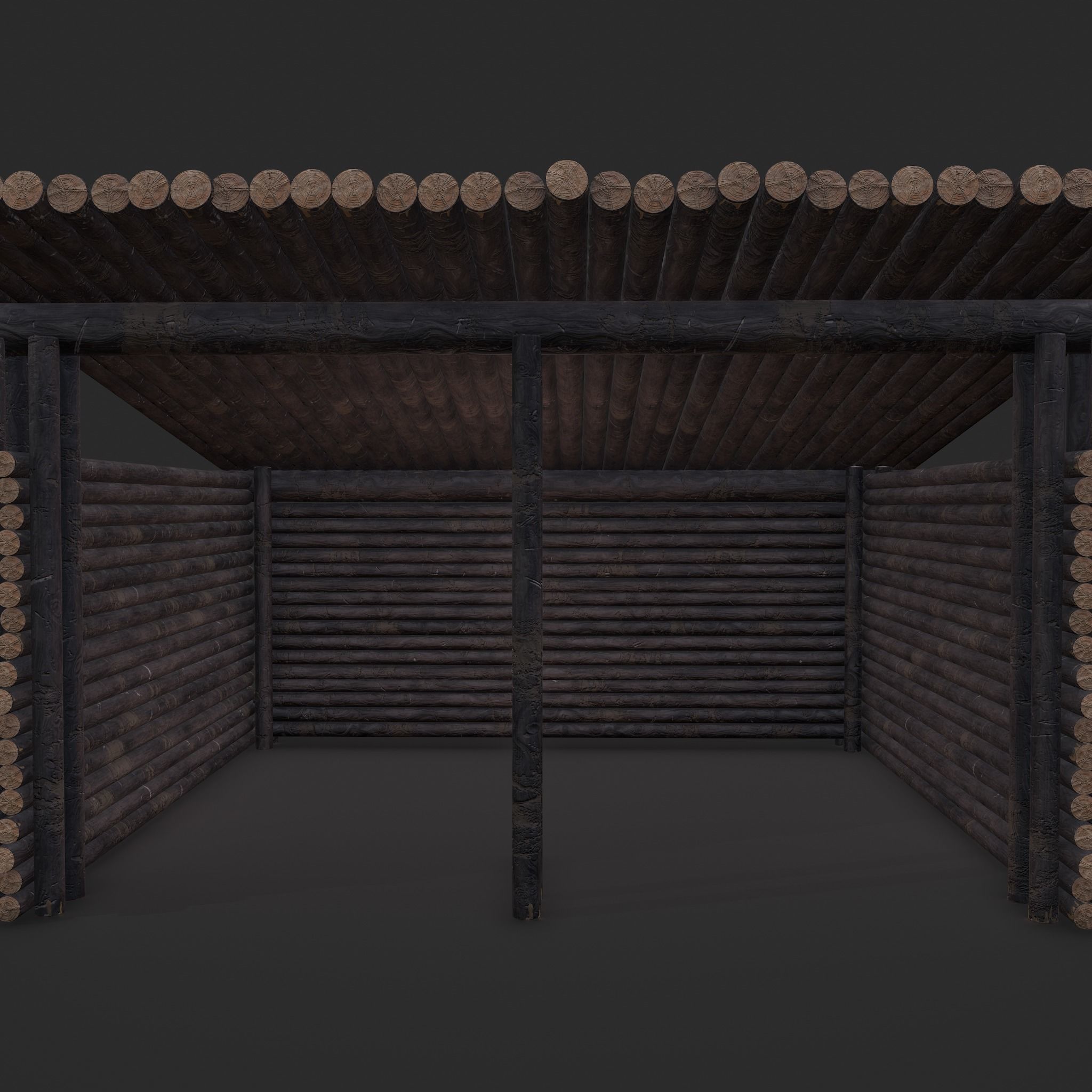 Viking Hut R  Low-poly 3D model_15