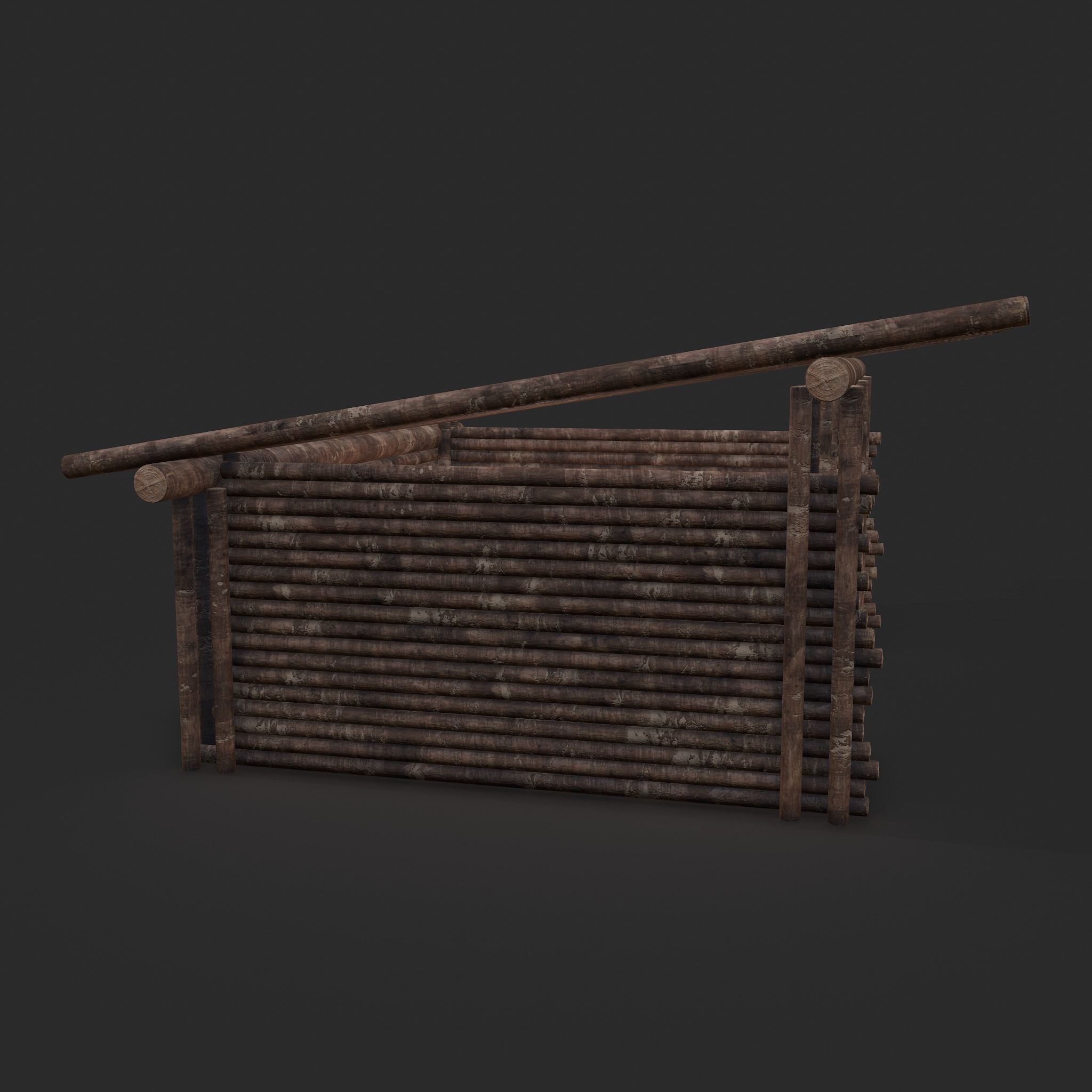 Viking Hut R  Low-poly 3D model_18