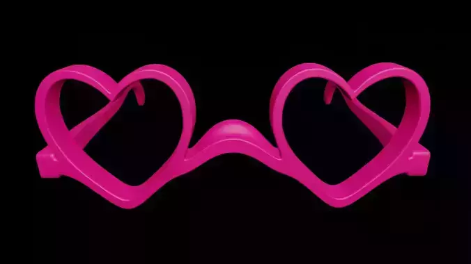 Party Glasses Heart