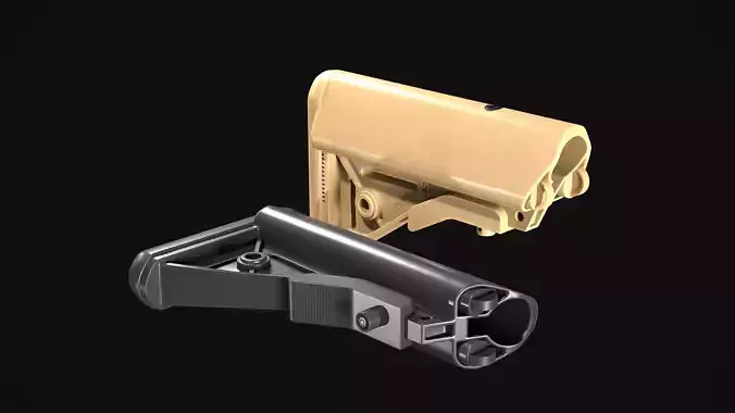 B5 SOPMOD Buttstock PBR Gameready